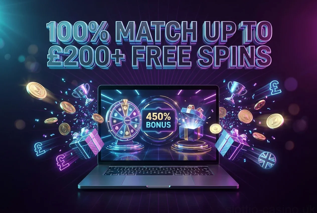 100% MATCH UP TO £200+ FREE SPINS